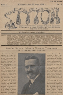 Tytoń : organ Stowarzyszenia Koncesjonariuszy Detalistów Tytoniowych w Polsce poświęcony całokształtowi przemysłu tytoniowego. 1928, nr 2