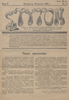 Tytoń : organ Stowarzyszenia Koncesjonariuszy Tytoniowych w Polsce poświęcony całokształtowi przemysłu tytoniowego. 1929, nr 5