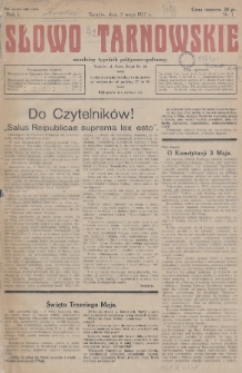 Słowo Tarnowskie : niezależny tygodnik polityczno-społeczny. 1927, nr 1