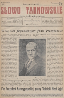Słowo Tarnowskie : niezależny tygodnik polityczno-społeczny. 1927, nr 5