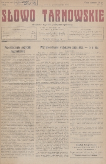 Słowo Tarnowskie : niezależny tygodnik polityczno-społeczny. 1927, nr 21