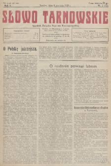 Słowo Tarnowskie : tygodnik Związku Naprawy Rzeczypospolitej. 1928, nr 2