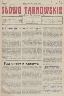 Słowo Tarnowskie : tygodnik Związku Naprawy Rzeczypospolitej. 1928, nr 4
