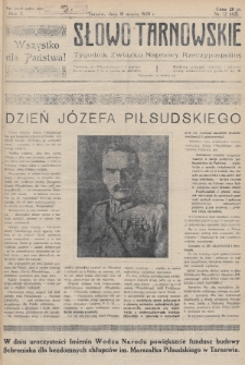 Słowo Tarnowskie : tygodnik Związku Naprawy Rzeczypospolitej. 1928, nr 12