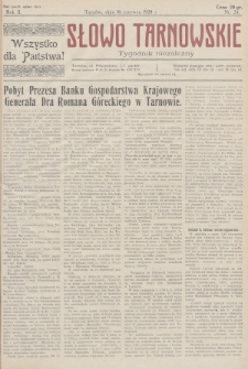 Słowo Tarnowskie : tygodnik niezależny. 1928, nr 24