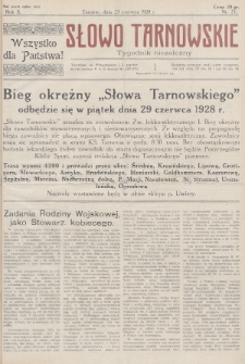 Słowo Tarnowskie : tygodnik niezależny. 1928, nr 25