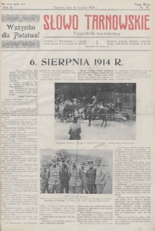 Słowo Tarnowskie : tygodnik niezależny. 1928, nr 29