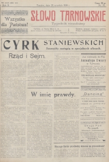 Słowo Tarnowskie : tygodnik niezależny. 1928, nr 35