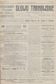 Słowo Tarnowskie : tygodnik niezależny. 1928, nr 37