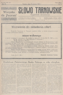 Słowo Tarnowskie : tygodnik niezależny. 1929, nr 2