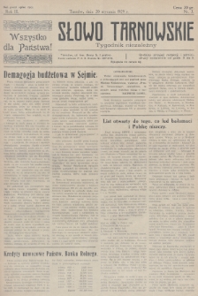 Słowo Tarnowskie : tygodnik niezależny. 1929, nr 3