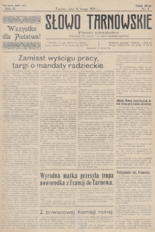 Słowo Tarnowskie : pismo niezależne. 1929, nr 6