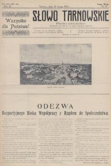 Słowo Tarnowskie : pismo niezależne. 1929, nr 8