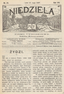 Niedziela : pismo tygodniowe. 1897, nr 21