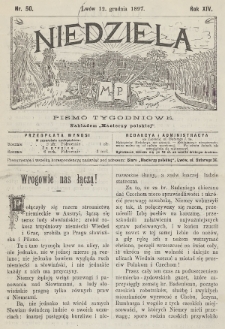 Niedziela : pismo tygodniowe. 1897, nr 50