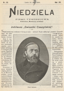 Niedziela : pismo tygodniowe. 1898, nr 22