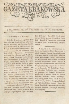 Gazeta Krakowska. 1827, nr 77