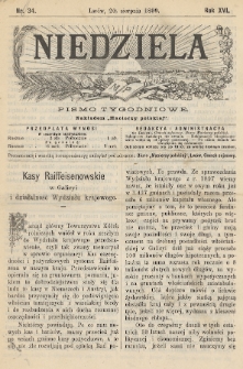 Niedziela : pismo tygodniowe. 1899, nr 34