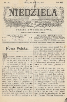 Niedziela : pismo tygodniowe. 1899, nr 35
