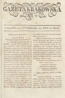 Gazeta Krakowska. 1827, nr 79