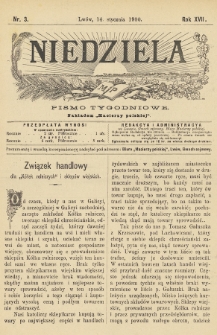 Niedziela : pismo tygodniowe. 1900, nr 3