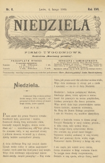 Niedziela : pismo tygodniowe. 1900, nr 6