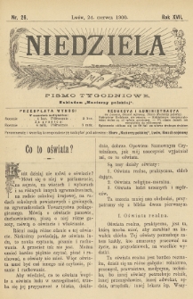Niedziela : pismo tygodniowe. 1900, nr 26