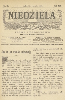 Niedziela : pismo tygodniowe. 1900, nr 38