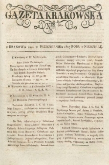 Gazeta Krakowska. 1827, nr 84