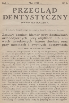 Przegląd Dentystyczny. R.1, 1921, № 3