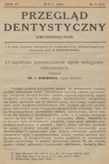 Przegląd Dentystyczny. R.4, 1924, № 3