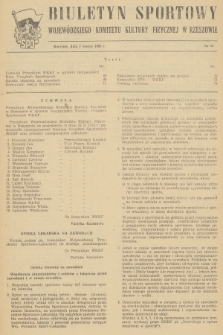 Biuletyn Sportowy Wojewódzkiego Komitetu Kultury Fizycznej w Rzeszowie. 1955, nr 11