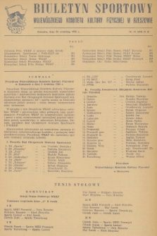 Biuletyn Sportowy Wojewódzkiego Komitetu Kultury Fizycznej w Rzeszowie. 1955, nr 44