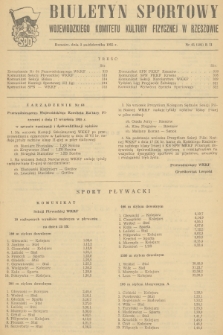 Biuletyn Sportowy Wojewódzkiego Komitetu Kultury Fizycznej w Rzeszowie. 1955, nr 45