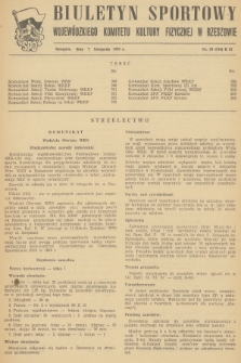 Biuletyn Sportowy Wojewódzkiego Komitetu Kultury Fizycznej w Rzeszowie. 1955, nr 50