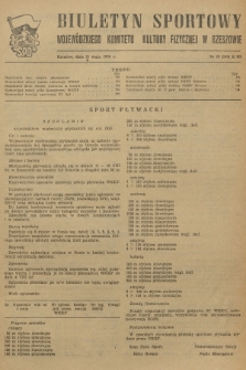 Biuletyn Sportowy Wojewódzkiego Komitetu Kultury Fizycznej w Rzeszowie. 1956, nr 26