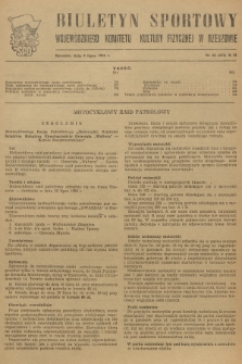 Biuletyn Sportowy Wojewódzkiego Komitetu Kultury Fizycznej w Rzeszowie. 1956, nr 33