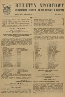 Biuletyn Sportowy Wojewódzkiego Komitetu Kultury Fizycznej w Rzeszowie. 1956, nr 50