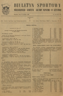 Biuletyn Sportowy Wojewódzkiego Komitetu Kultury Fizycznej w Rzeszowie. 1956, nr 60