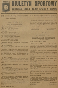 Biuletyn Sportowy Wojewódzkiego Komitetu Kultury Fizycznej w Rzeszowie. 1957, nr 3