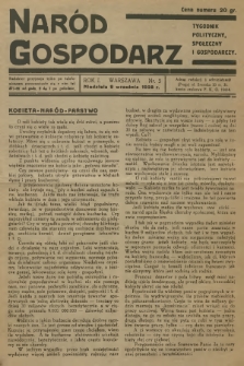Naród Gospodarz : tygodnik polityczny, społeczny i gospodarczy. R.1, 1928, nr 5
