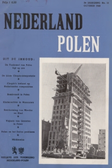Nederland-Polen : Maandblad ter Bevordering van de Economische en Culturele betrekkingen. Jg.3, 1949, No. 10