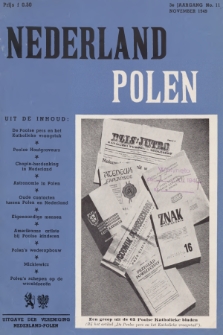 Nederland-Polen : Maandblad ter Bevordering van de Economische en Culturele betrekkingen. Jg.3, 1949, No. 11