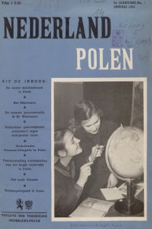 Nederland-Polen : Maandblad ter Bevordering van de Economische en Culturele betrekkingen. Jg.6, 1952, No. 1