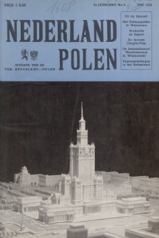 Nederland-Polen : Maandblad ter Bevordering van de Economische en Culturele betrekkingen. Jg.6, 1952, No. 6
