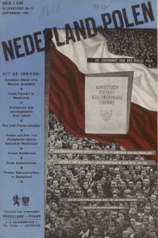 Nederland-Polen : Maandblad ter Bevordering van de Economische en Culturele betrekkingen. Jg.6, 1952, No. 9 + dod.