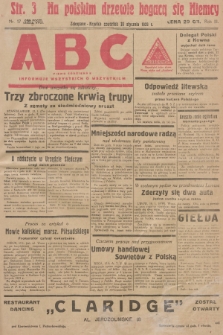 ABC : pismo codzienne : informuje wszystkich o wszystkiem. R.3, 1928, nr 17