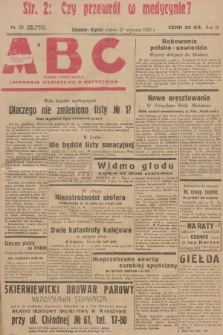 ABC : pismo codzienne : informuje wszystkich o wszystkiem. R.3, 1928, nr 25