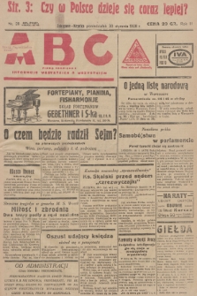 ABC : pismo codzienne : informuje wszystkich o wszystkiem. R.3, 1928, nr 28