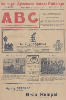 ABC : pismo codzienne : informuje wszystkich o wszystkiem. R.3, 1928, nr 29
